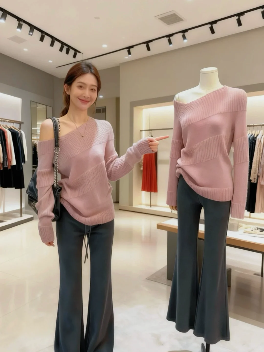 温柔风圈圈毛衣