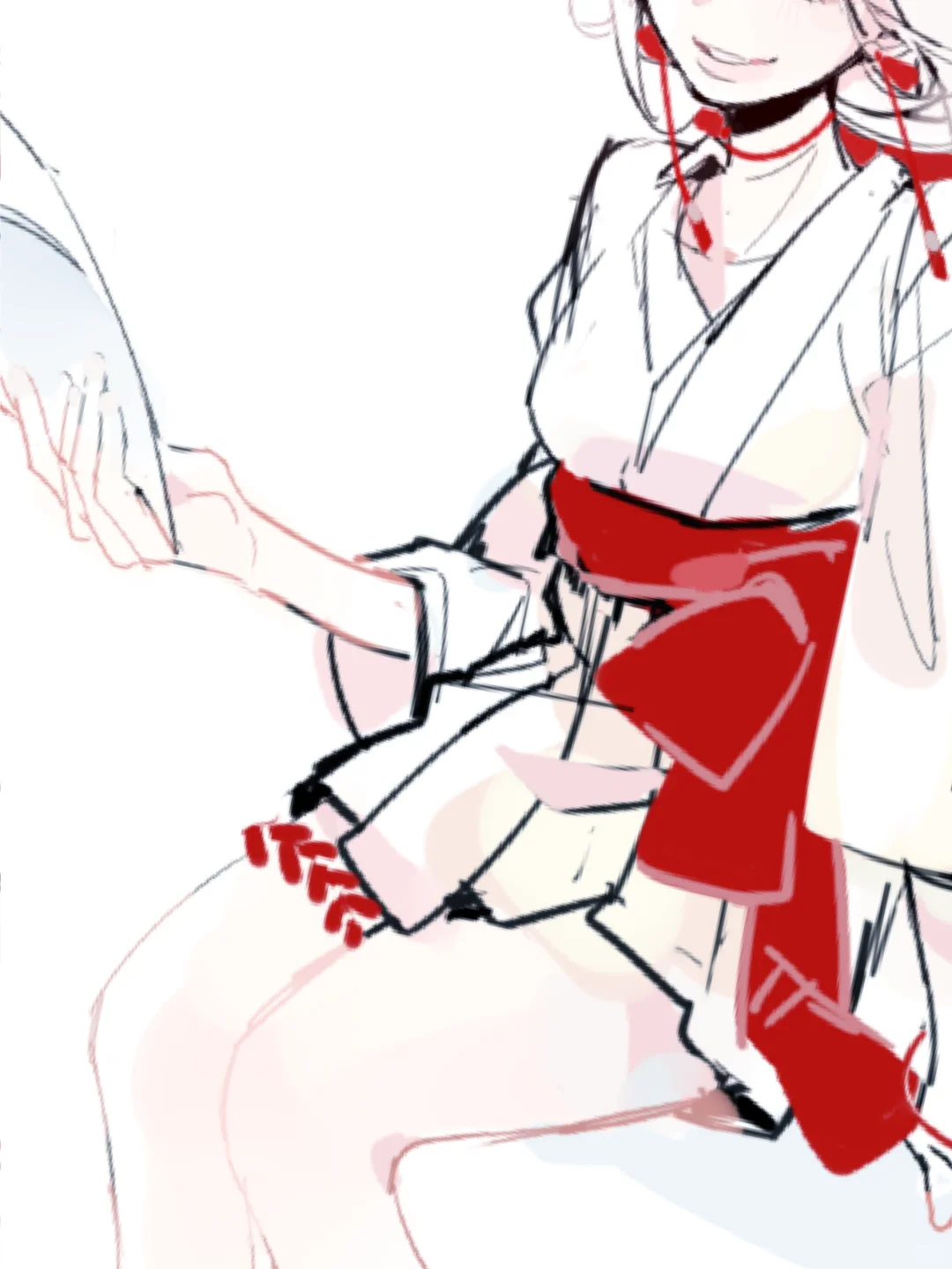 我就是喜欢画瘦瘦的手和肉肉的腿