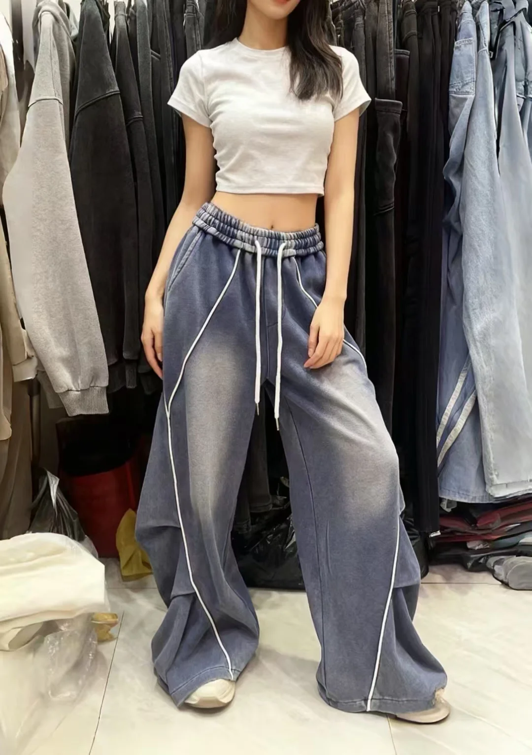 柠可广州沙河金马平价潮牌辣妹风女装档口