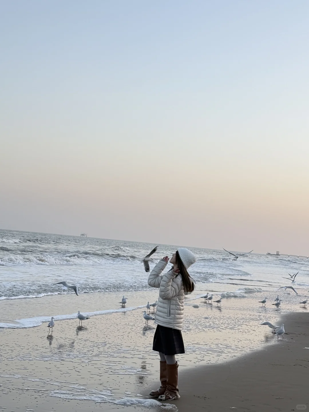 156/冬天穿搭❄️阿那亚的浪漫氛围感