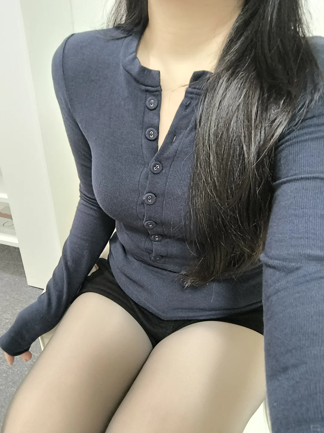 吹爆这件v领美式辣妹内搭 真的保暖又好穿～