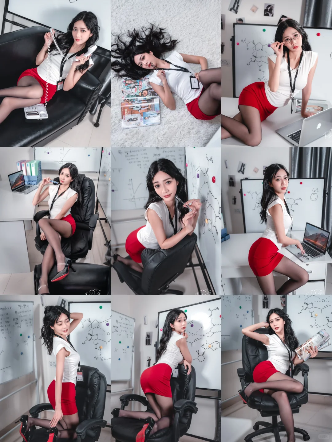 办公室氛围感写真|5㎡空间拍出职场OL