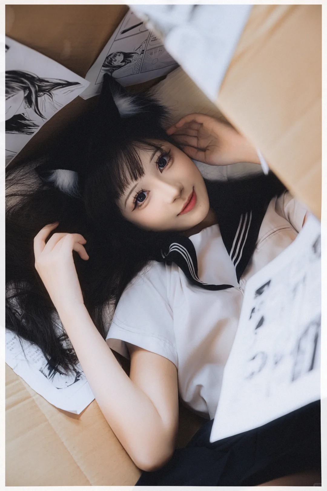 用纸箱拍的超写实jk！