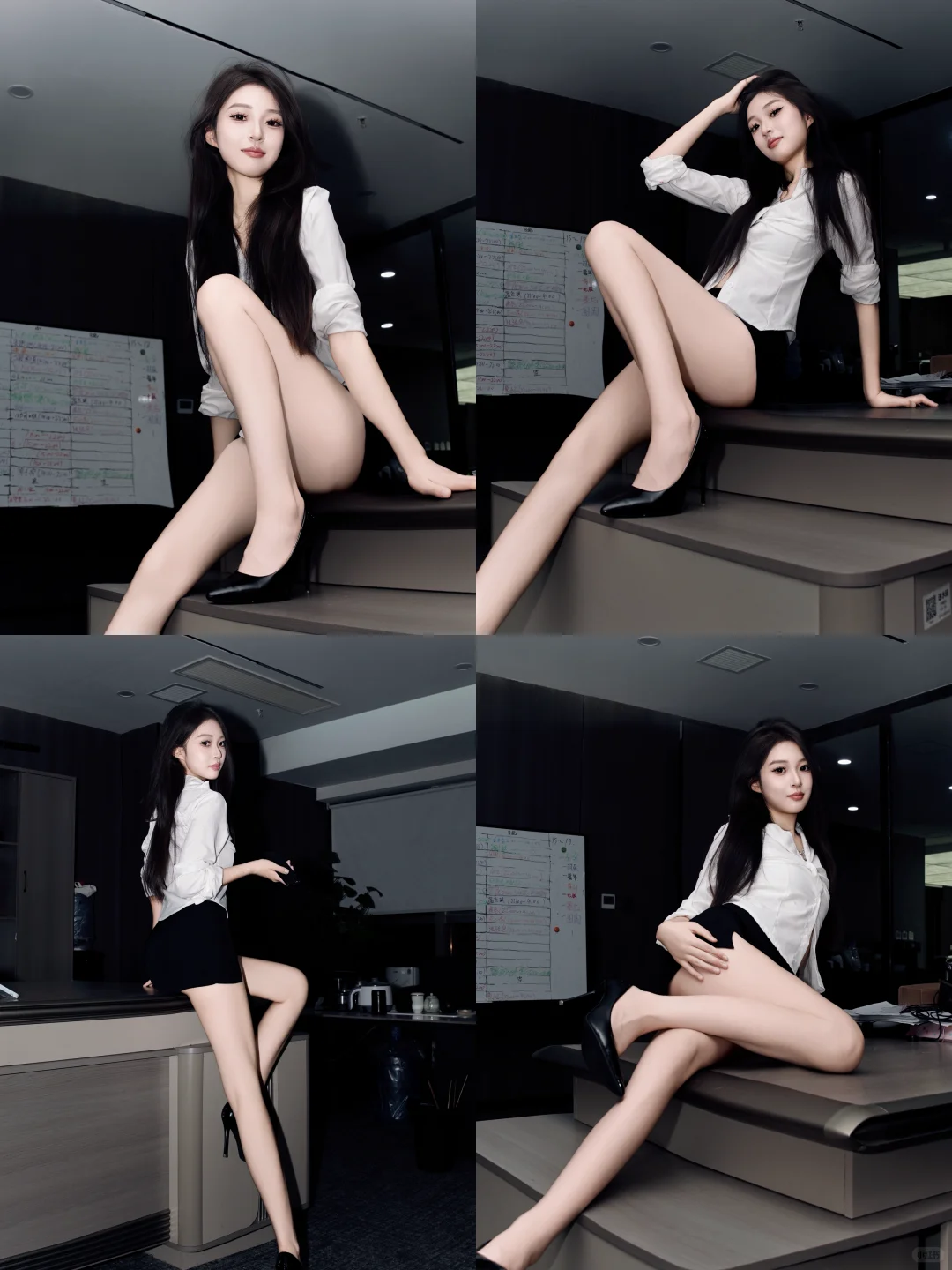 存一组办公室高级感拍照姿势