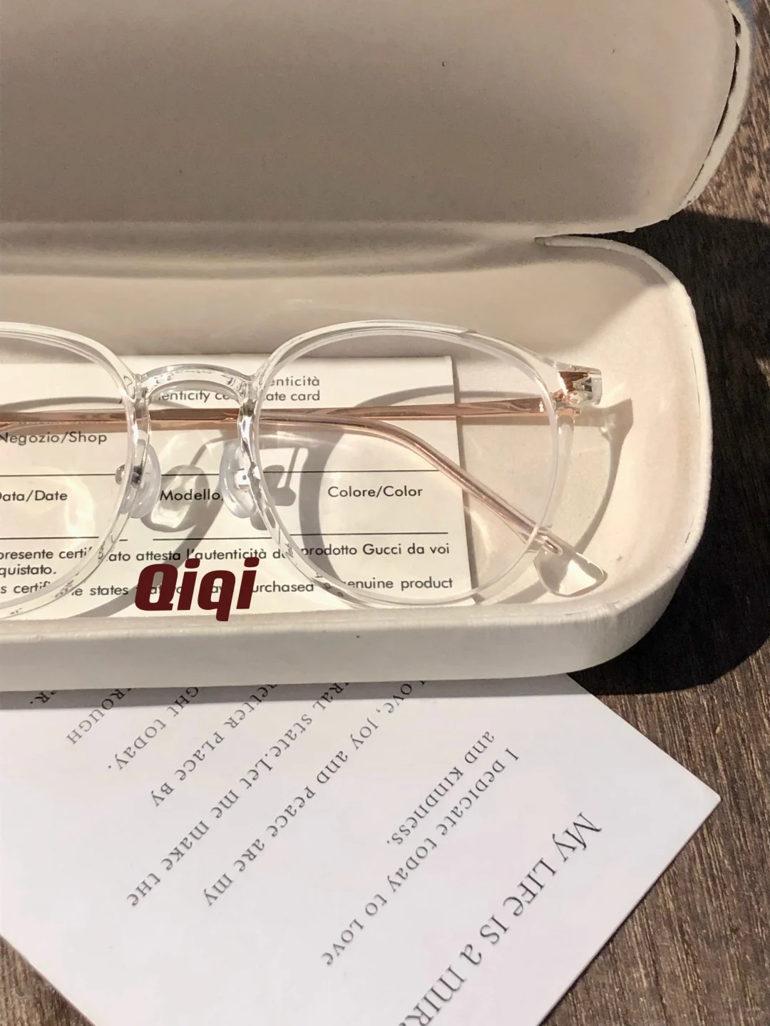 找到了高级透明金纯欲圆框👓适合所有脸型～