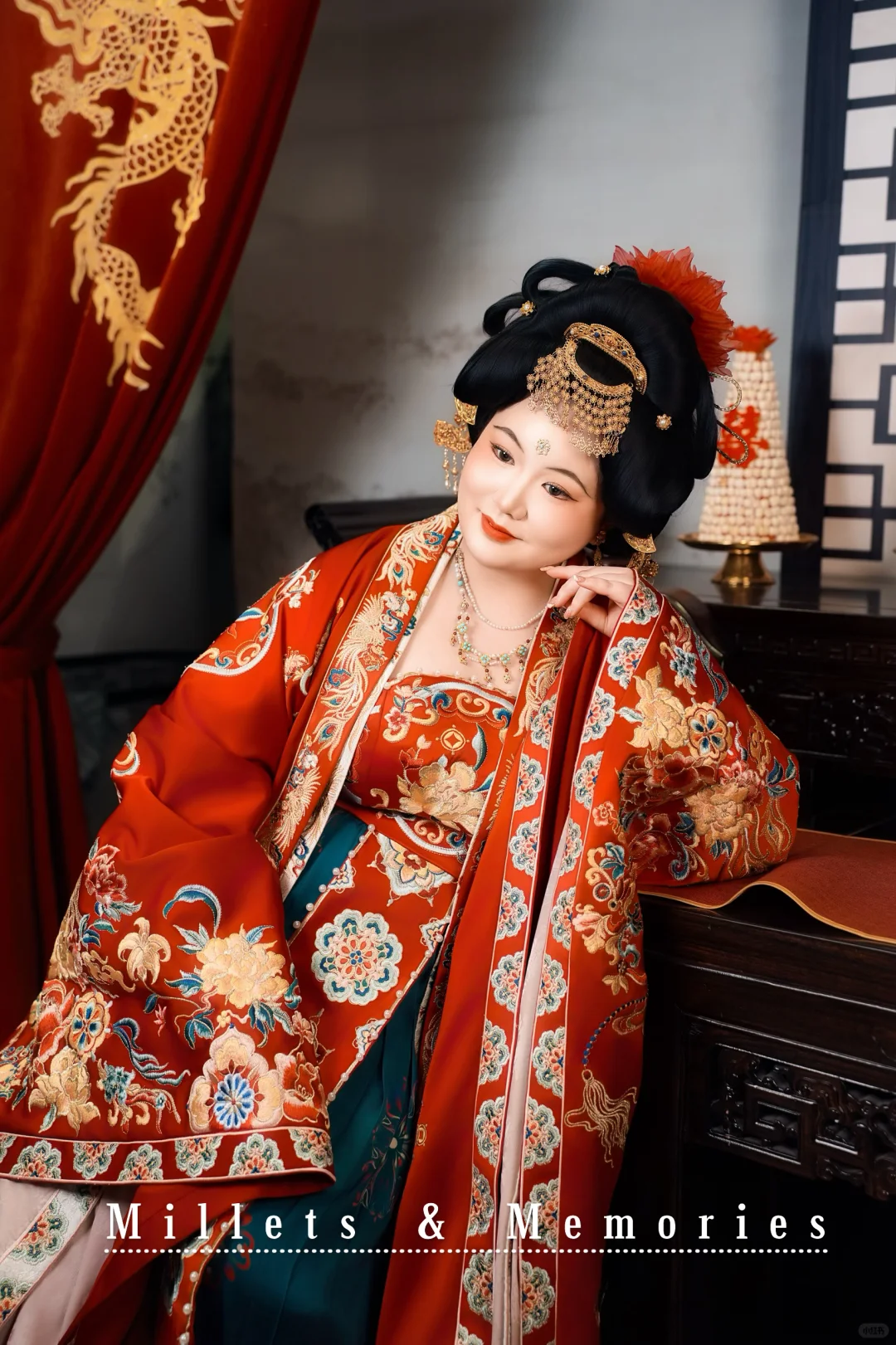 肉肉女孩穿唐制终于懂杨贵妃为啥是盛唐顶流