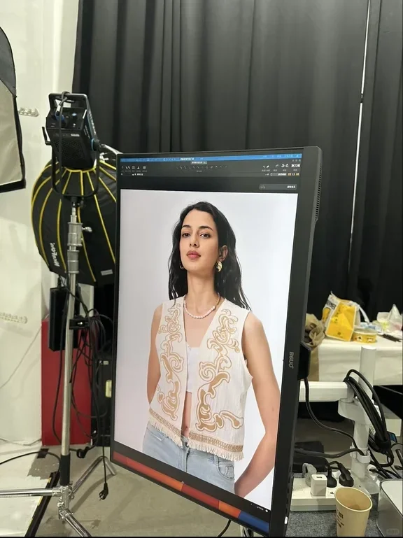 给你们看看我刚签的美女模特，打多少分