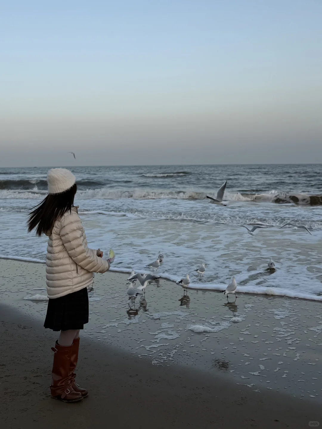 156/冬天穿搭❄️阿那亚的浪漫氛围感