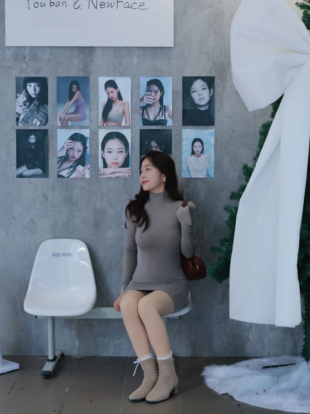 包臀裙➕靴子真的绝啦！