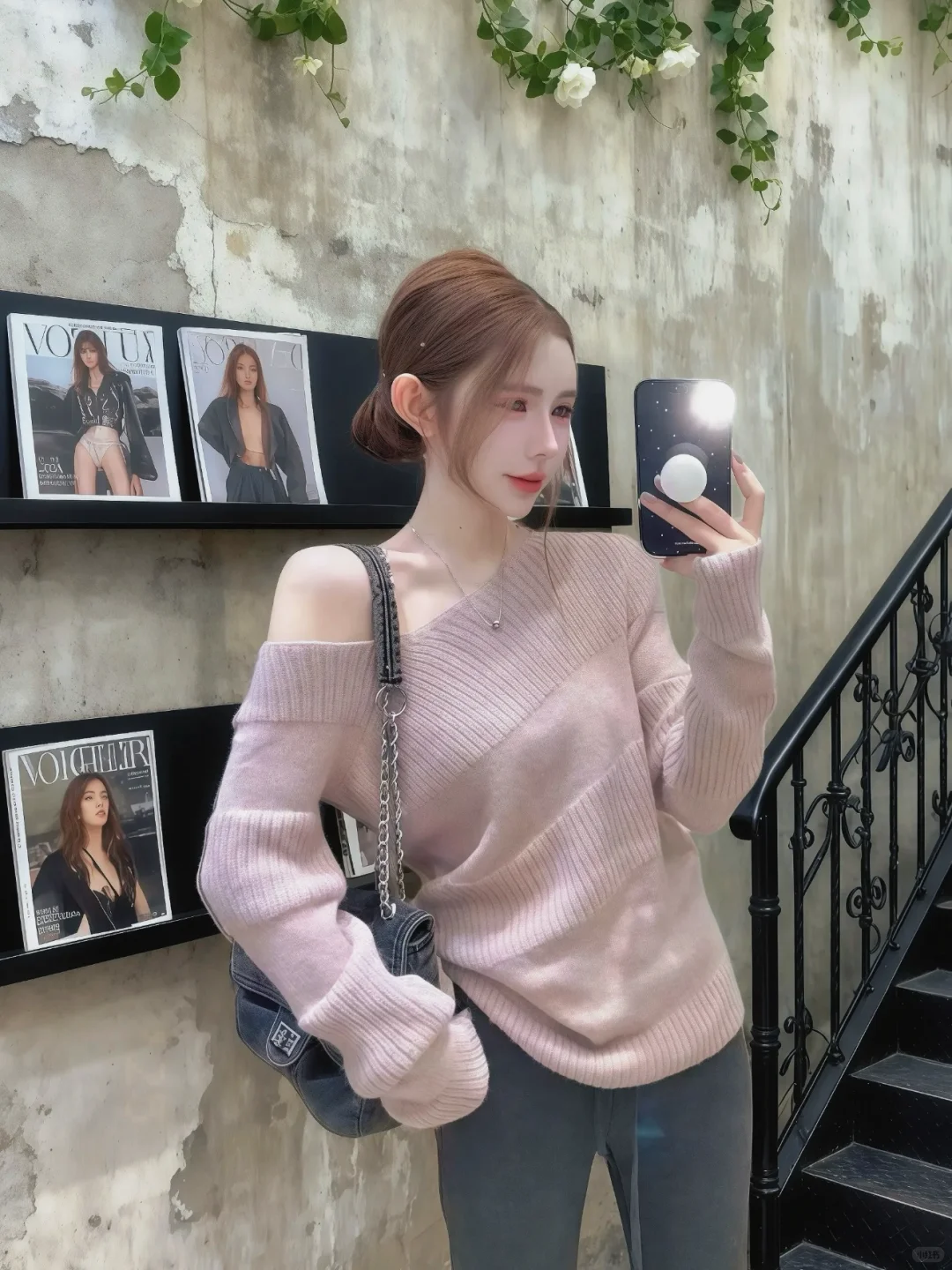 温柔风圈圈毛衣