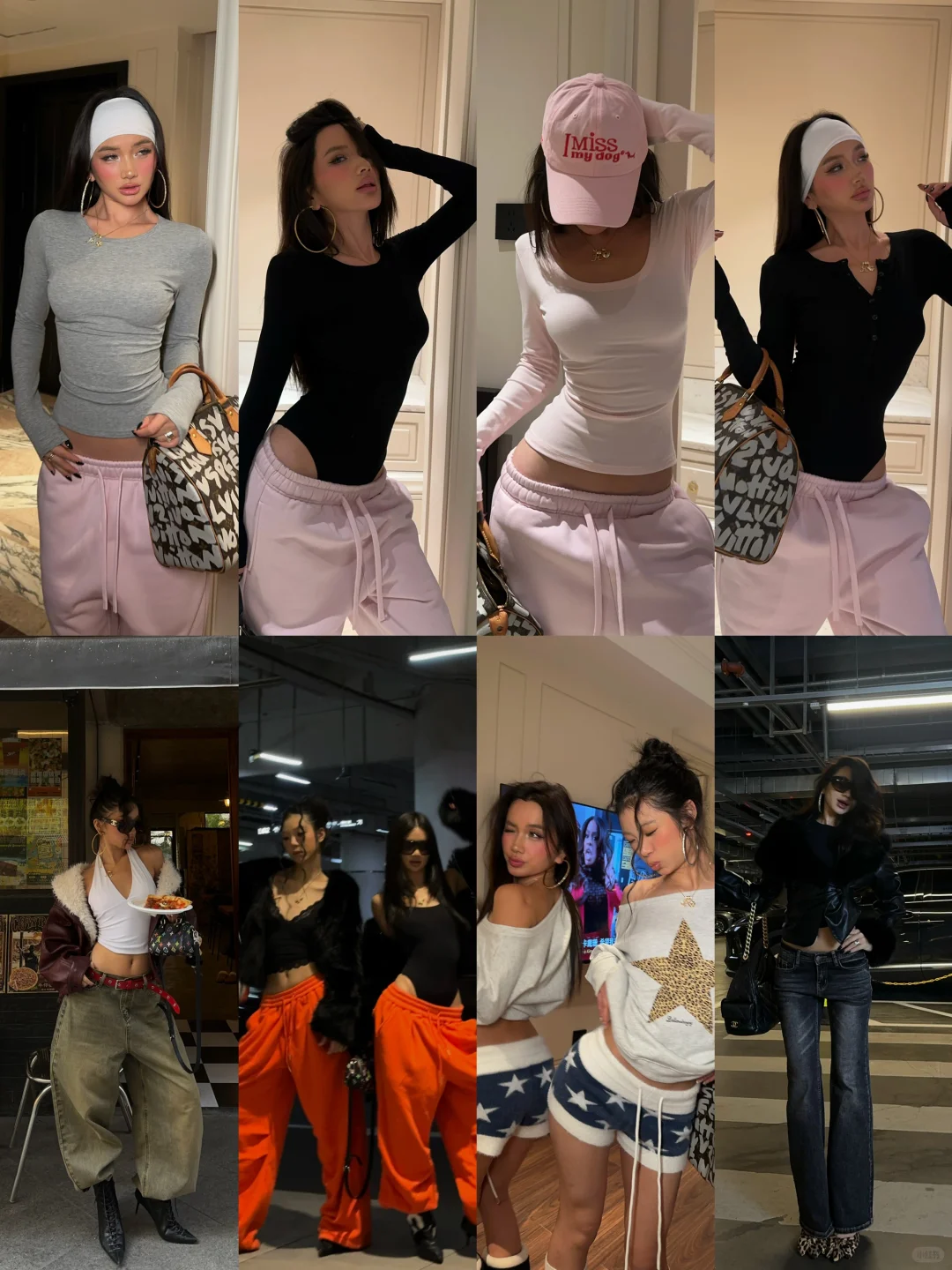 美式辣妹穿搭、舒适时髦并存