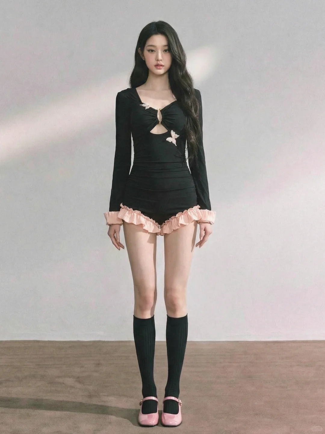 这泳衣的 “甜酷反差感” 直接杀疯我了🦋