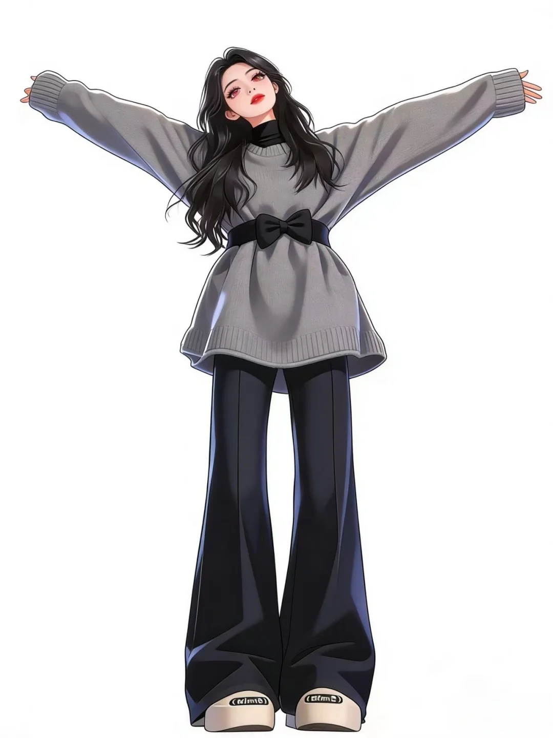 穿上秒变纸片人 泰显气质了