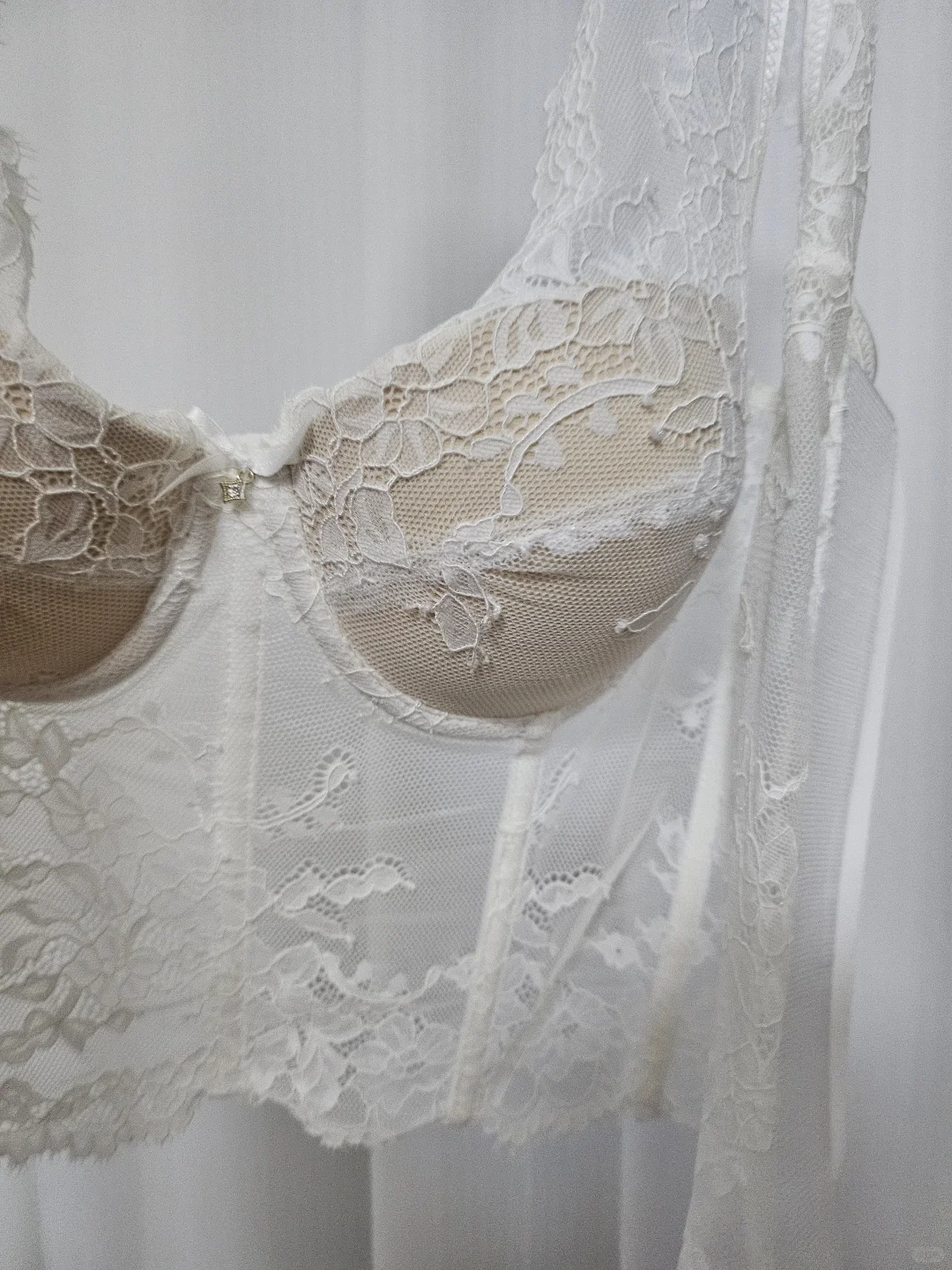 来啰来啰，适合辣妹的纯欲蕾丝鱼骨胸衣来啰