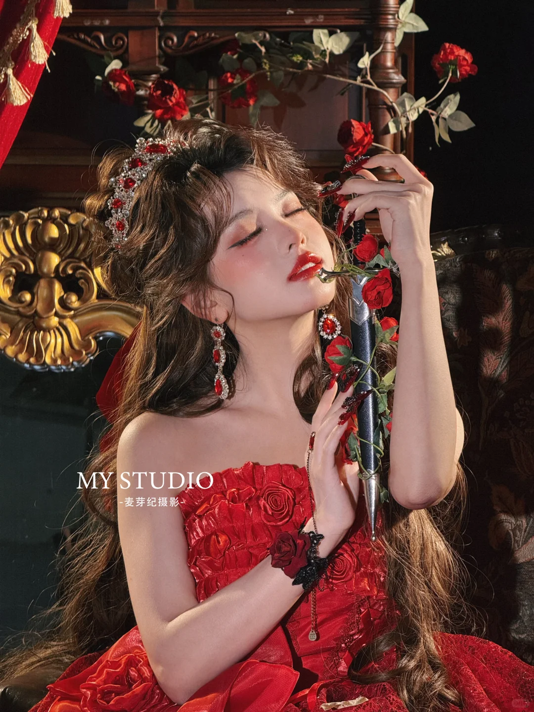 迷失在花园的玫瑰公主🥀油画少女写真