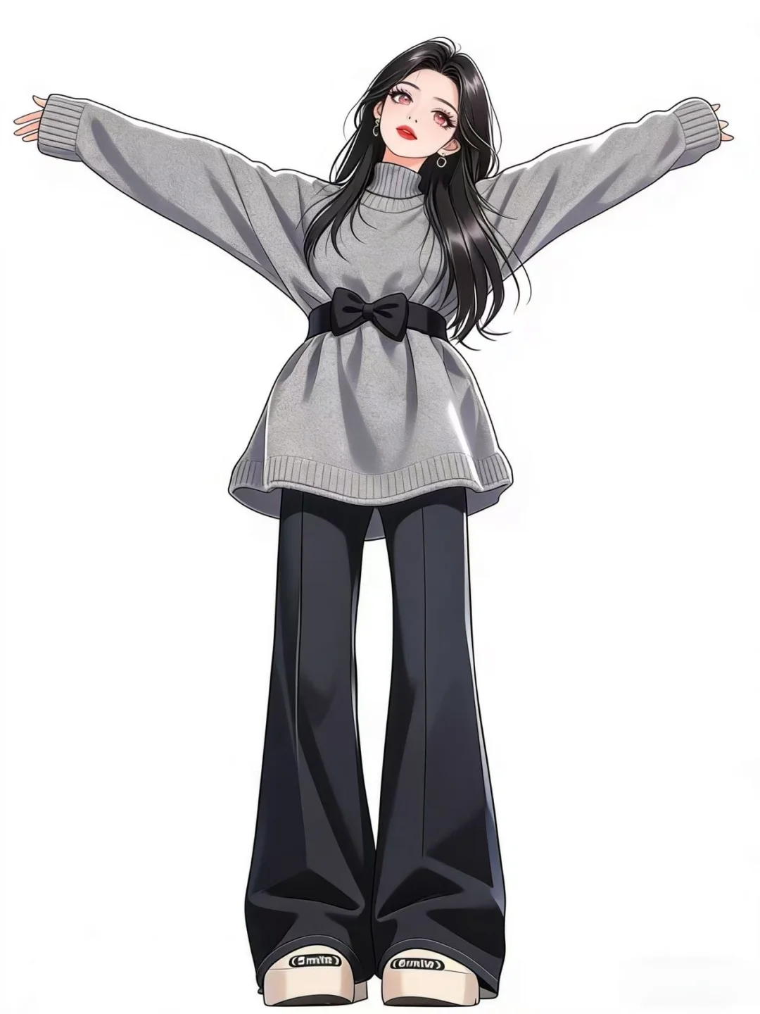 穿上秒变纸片人 泰显气质了