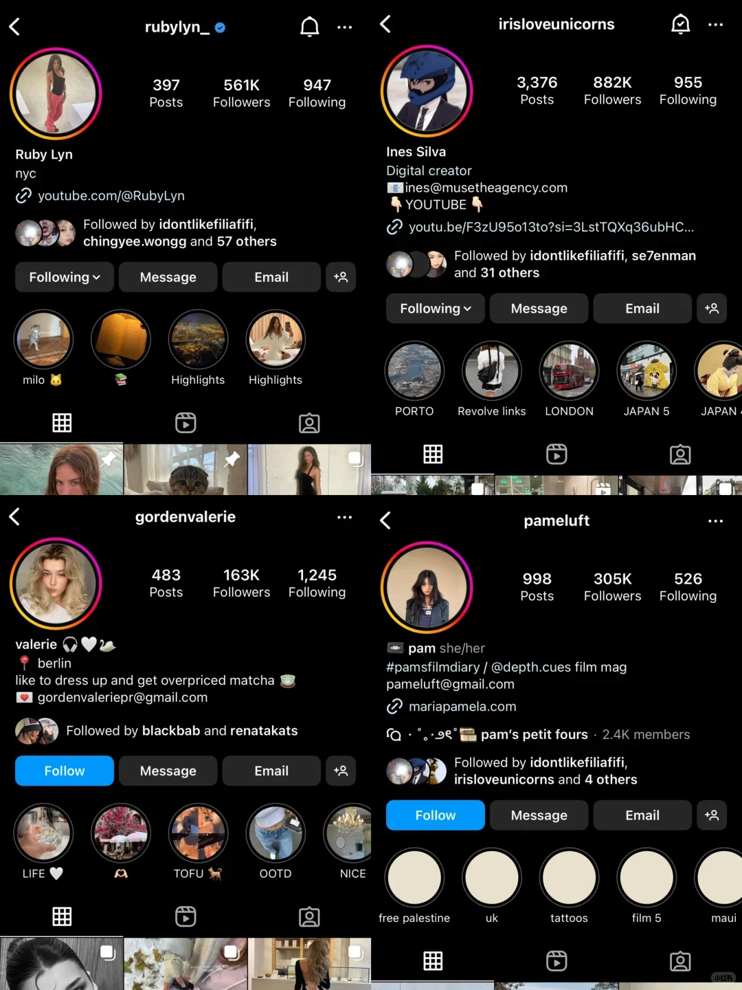 辣妹博主都在偷偷关注的8个ins网红‼️