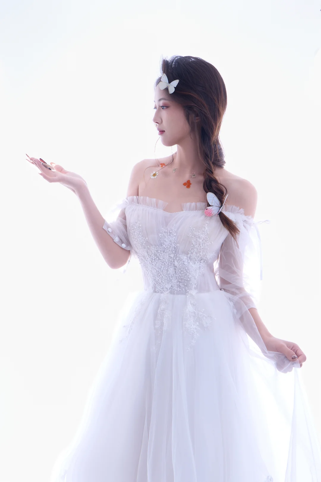 拍到了一位顶级模特