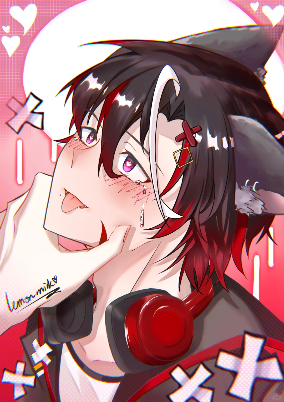 有点像是那种漫画封面•᷄ࡇ•᷅