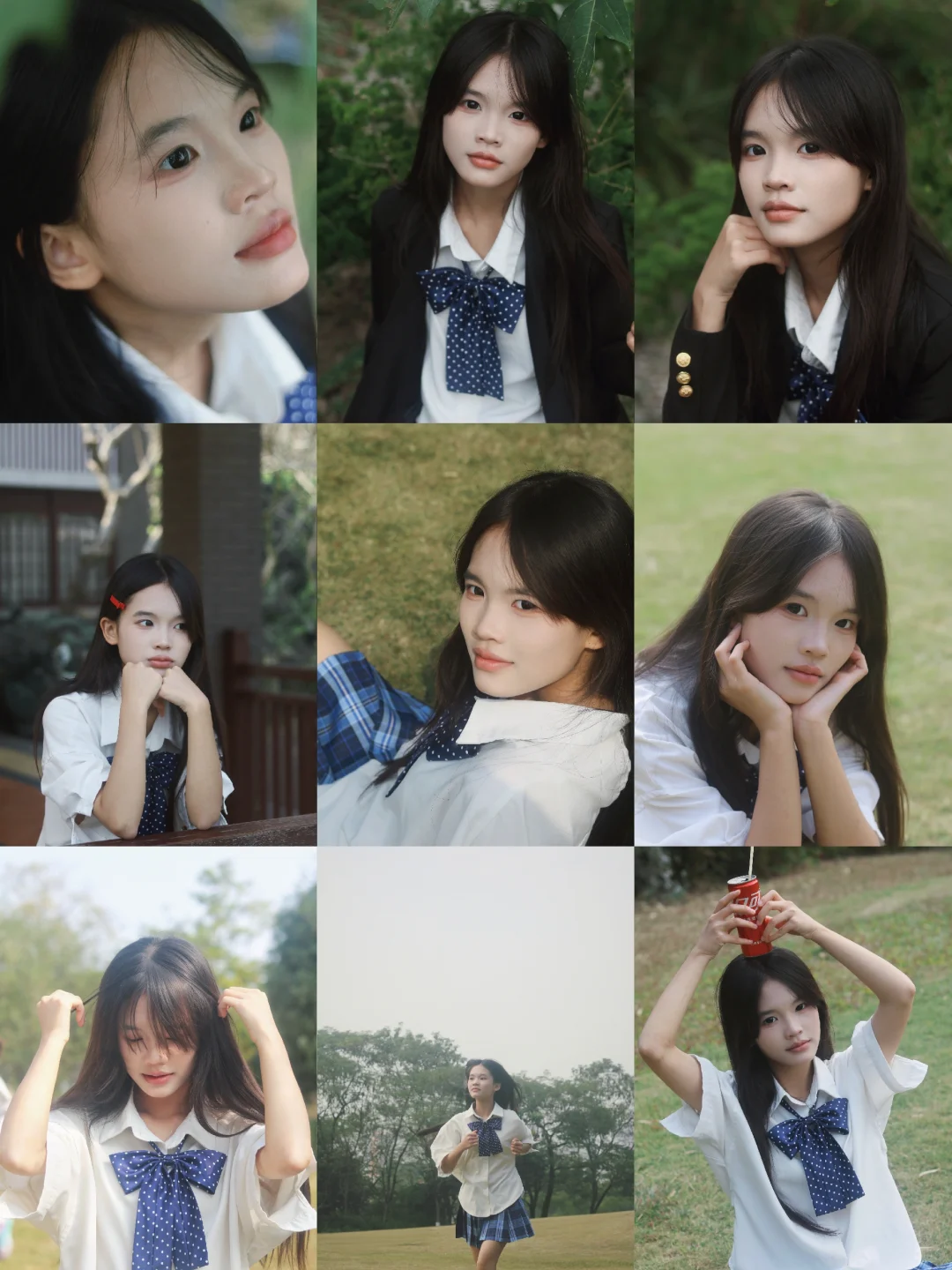 日系元气少女，每一张都想做头像的程度