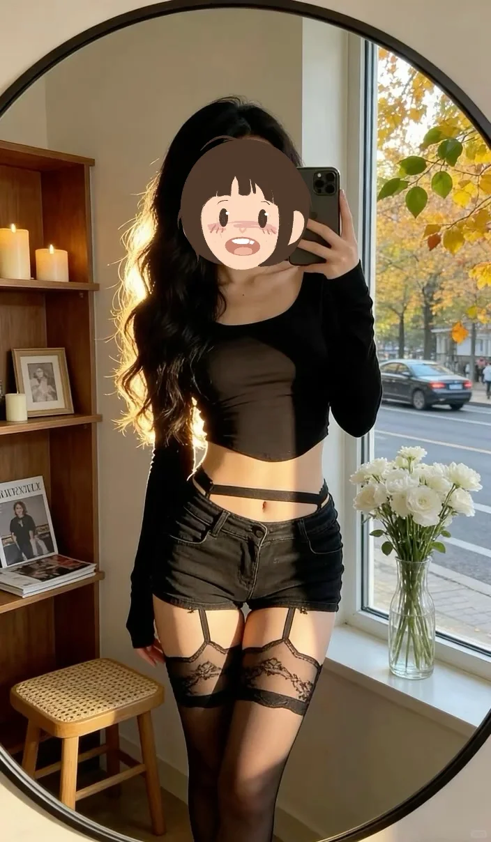 生人勿近御姐风🌶️ 黑丝蕾丝花边气场两米八