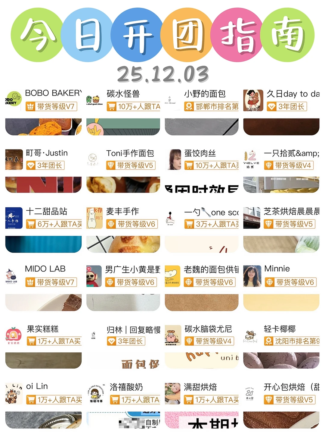 ✨12.3开团指南✨碳水怪兽➕小野➕BOBO➕新xuan