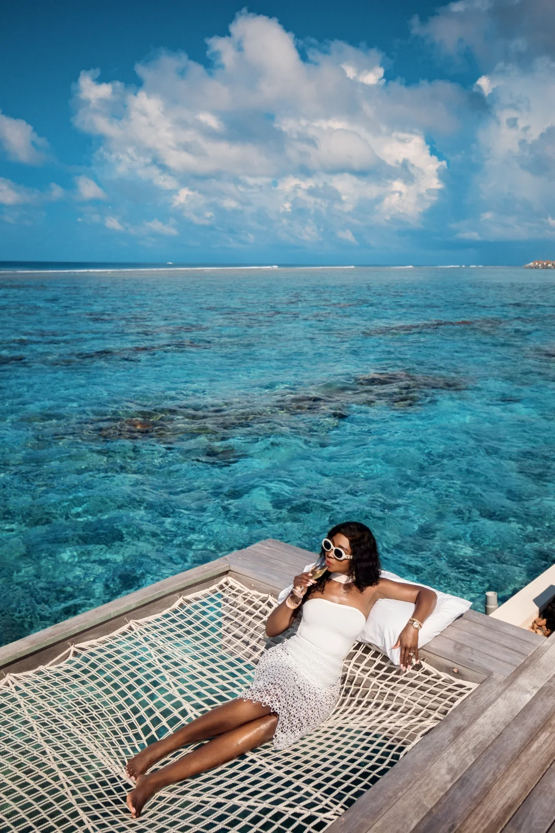 马尔代夫的阳光，拥抱来自伦敦的辣妹