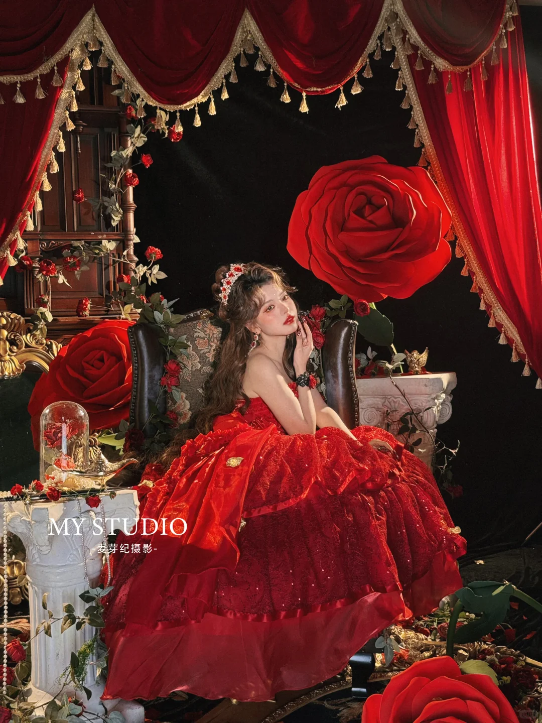 迷失在花园的玫瑰公主🥀油画少女写真