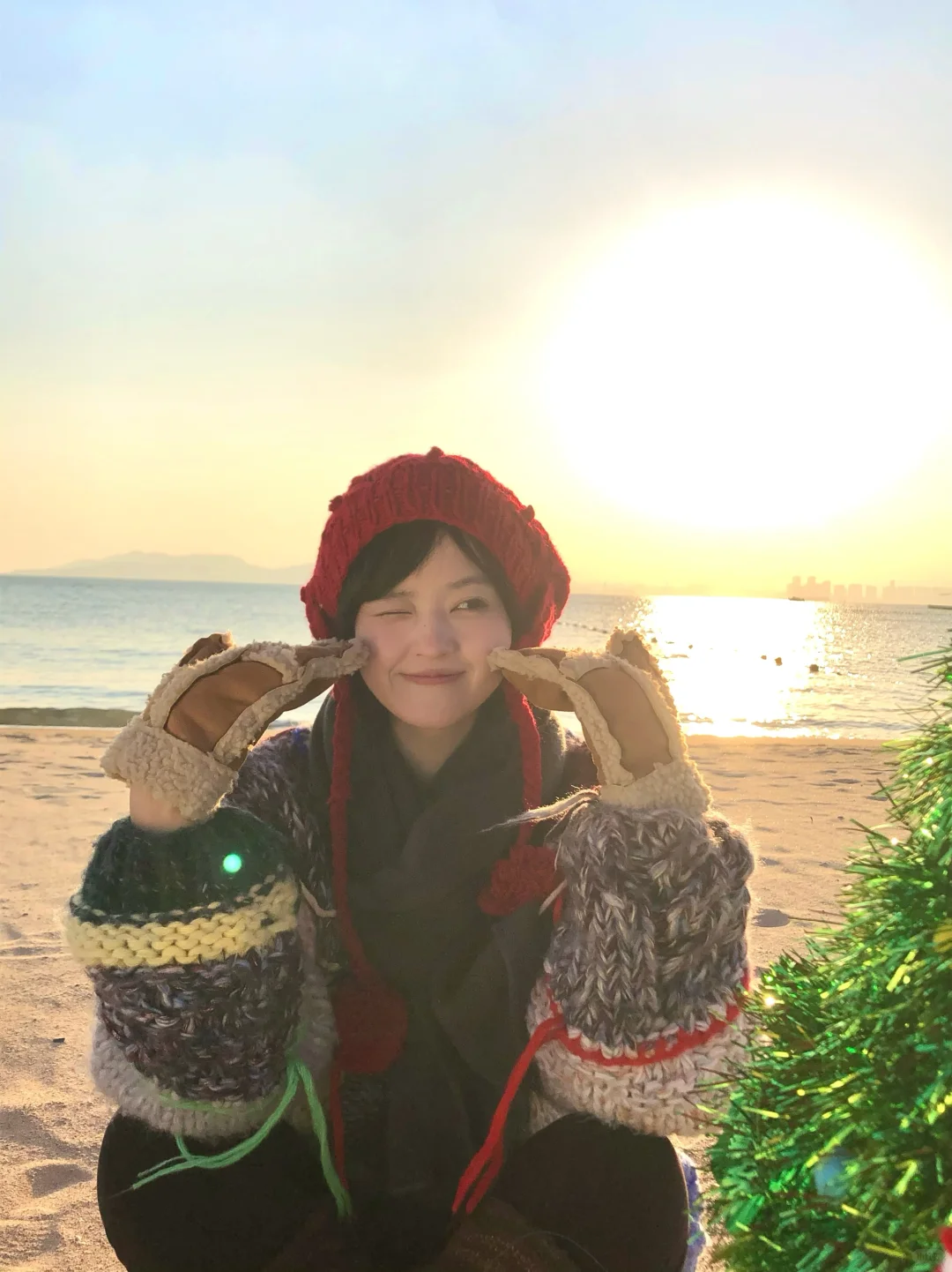海边的圣诞氛围感🎄 | 青岛陪拍