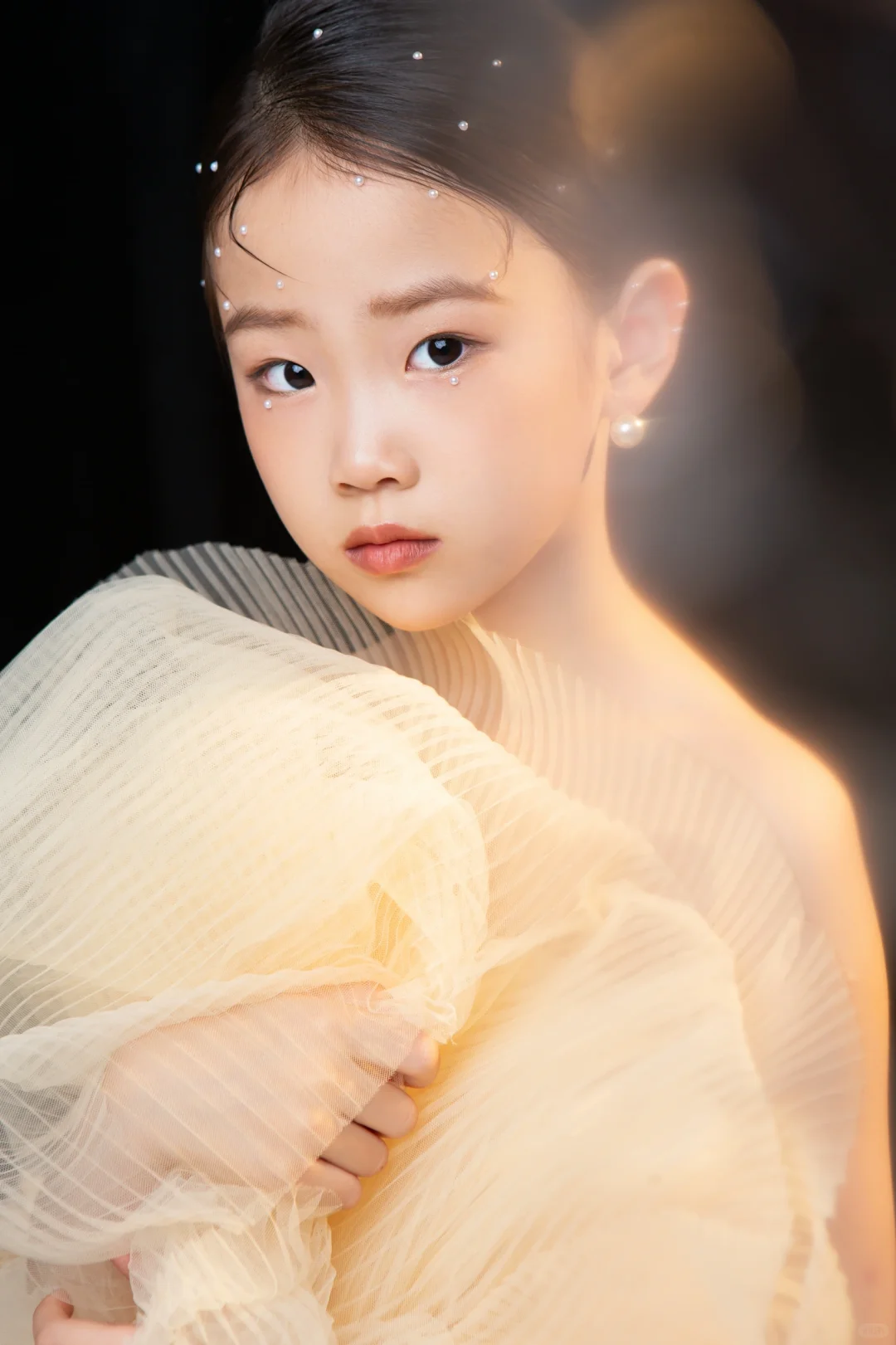 给影楼当模特拍的样片，反的底片也很好看呀。