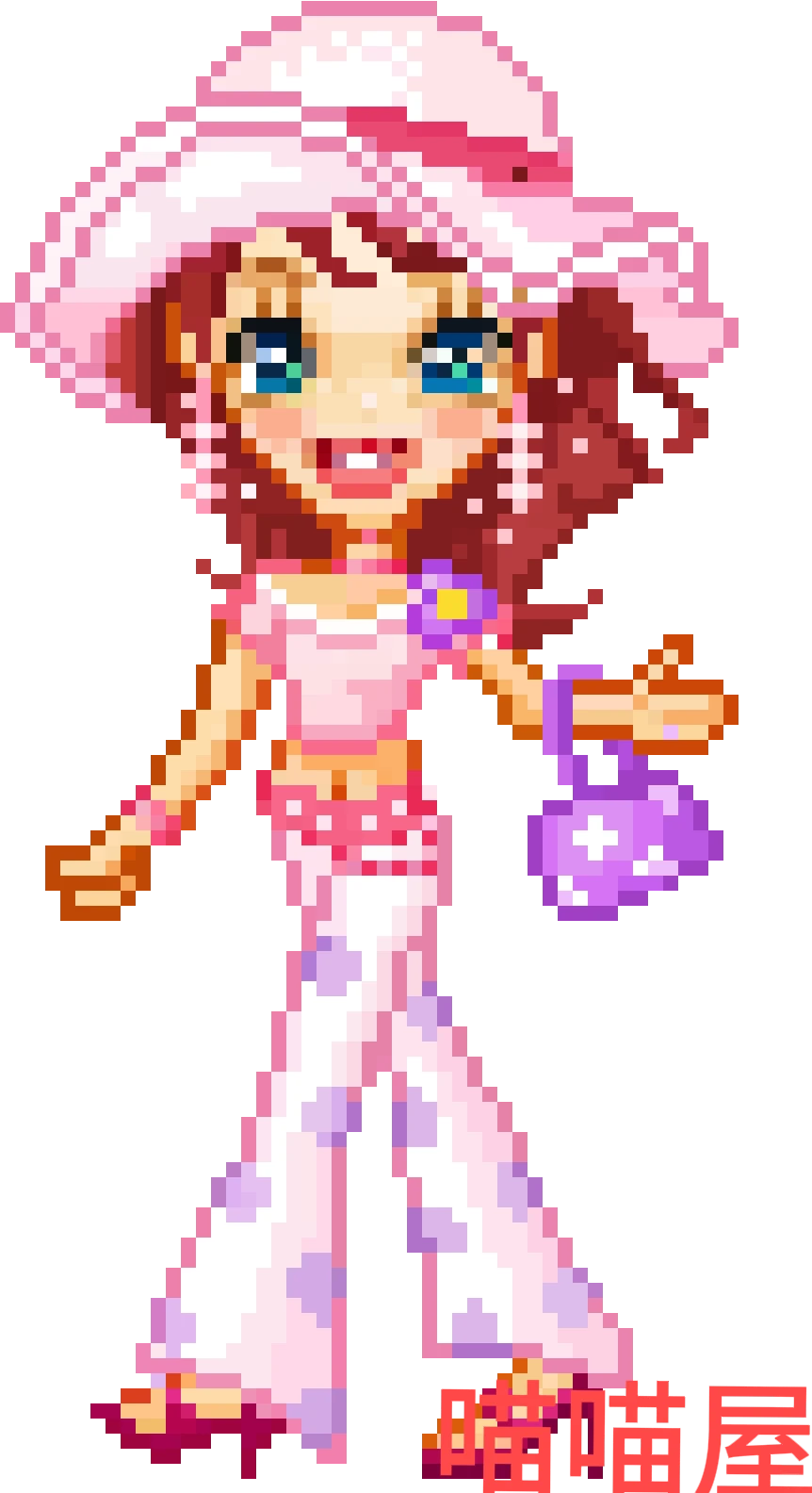 拼豆图纸｜千禧风辣妹