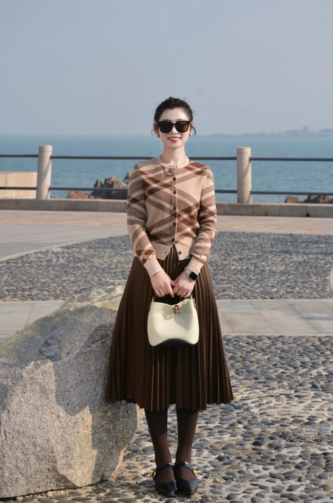 冬日海边|蓝色棕色好配啊