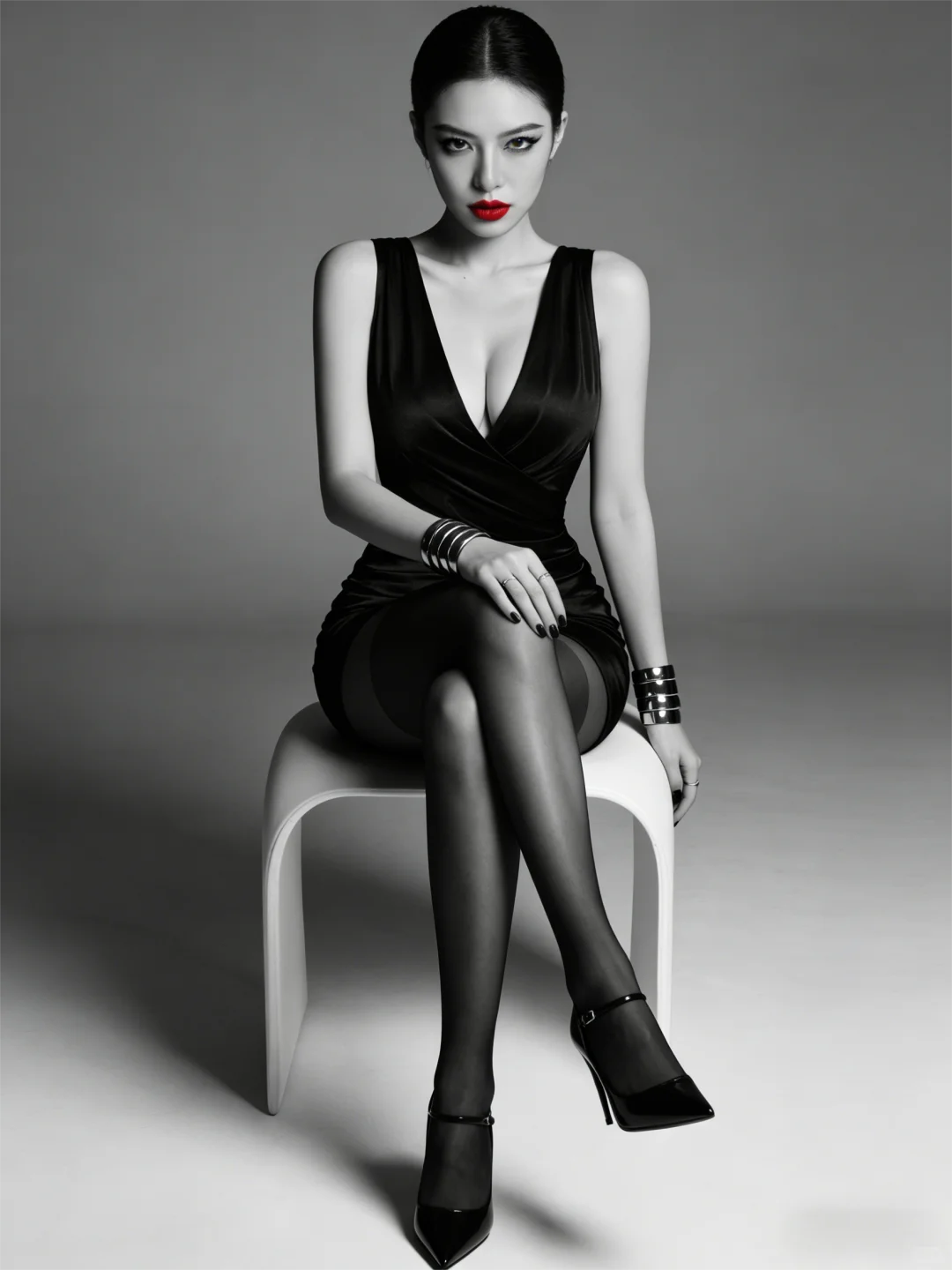 休班解锁黑白酷感模式✨ 不穿制服的另一面