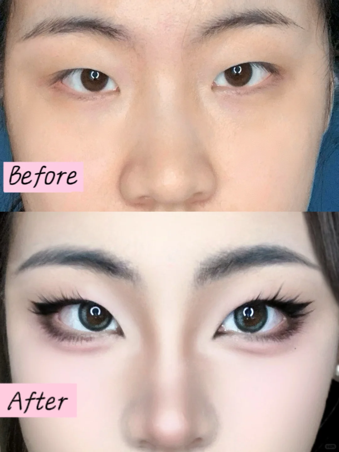 单眼皮+狐系眼真的有一手！左滑看妆教