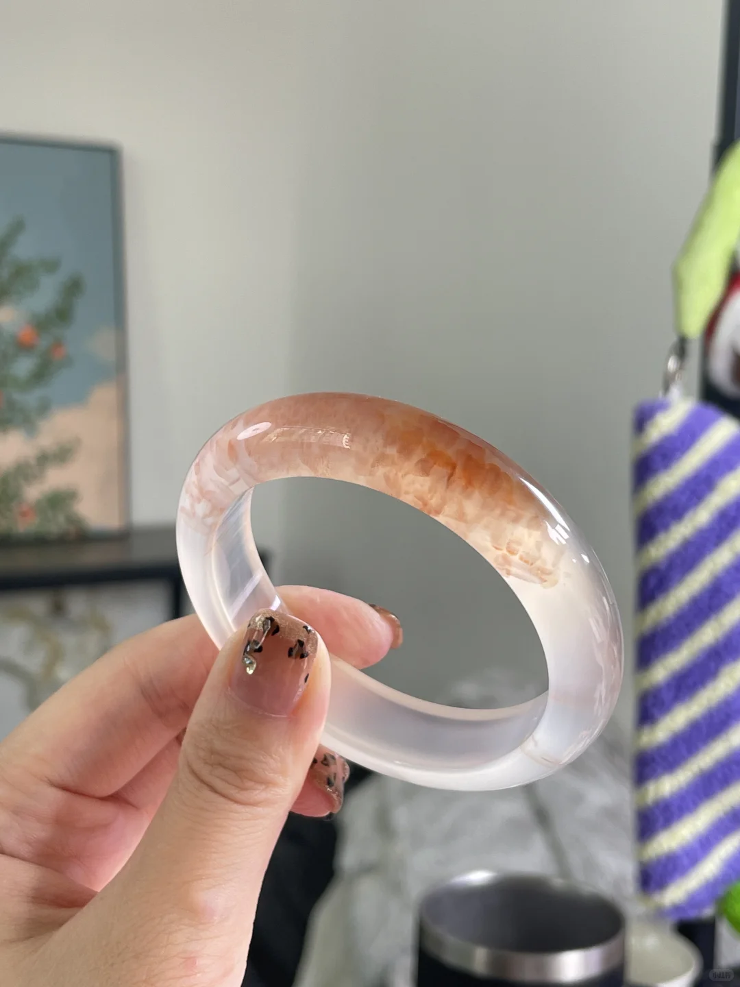 玻璃底半壁娇艳粉