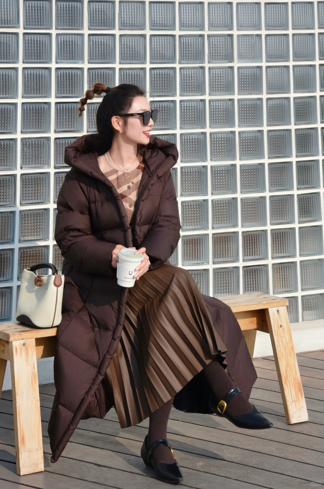 冬日海边|蓝色棕色好配啊