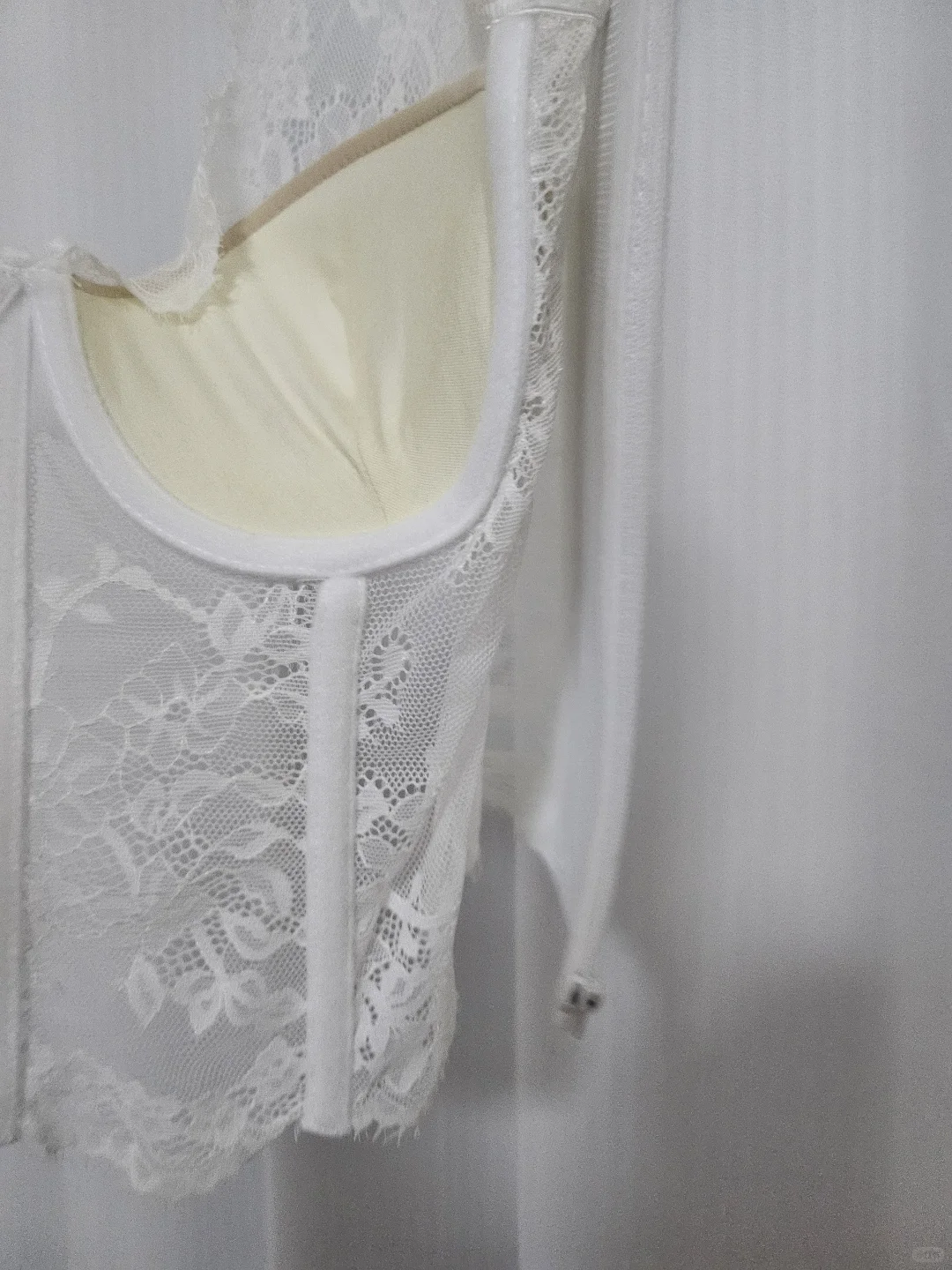 来啰来啰，适合辣妹的纯欲蕾丝鱼骨胸衣来啰