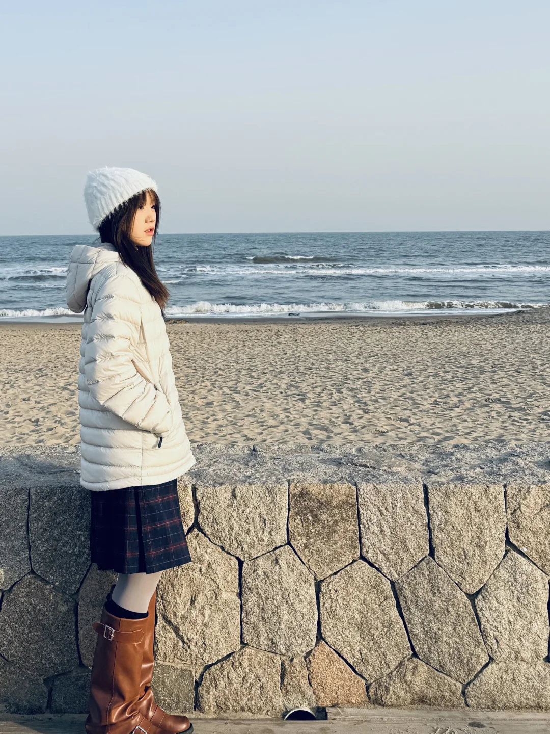 156/冬天穿搭❄️阿那亚的浪漫氛围感