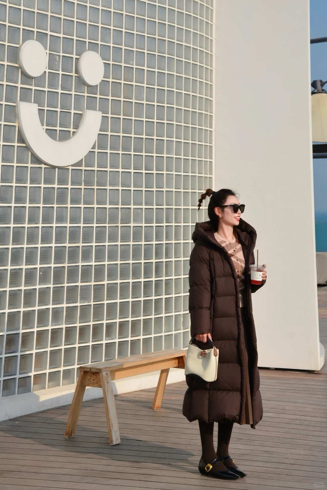 冬日海边|蓝色棕色好配啊