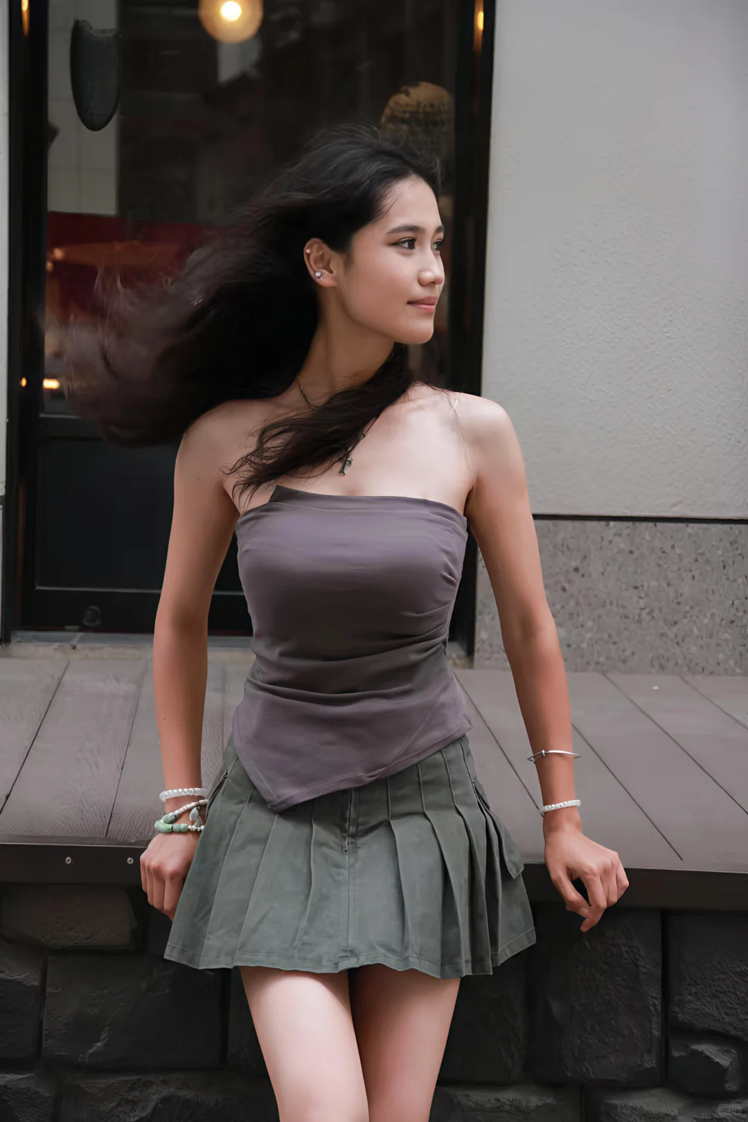 街拍偶遇“超模”小姐姐