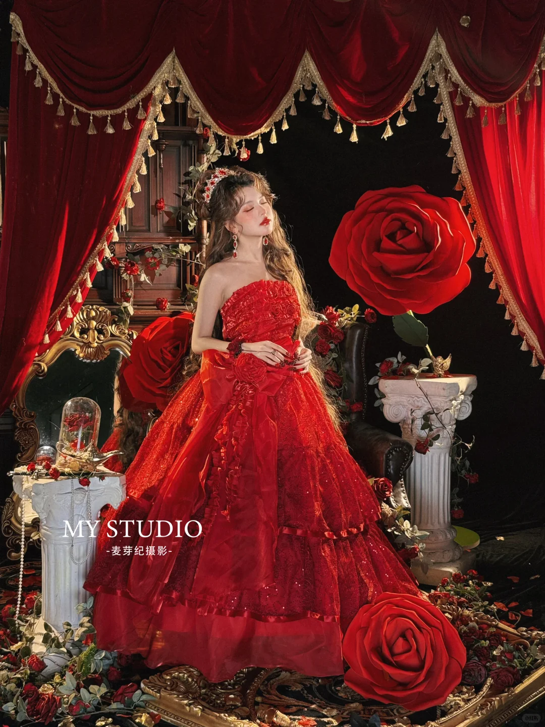 迷失在花园的玫瑰公主🥀油画少女写真