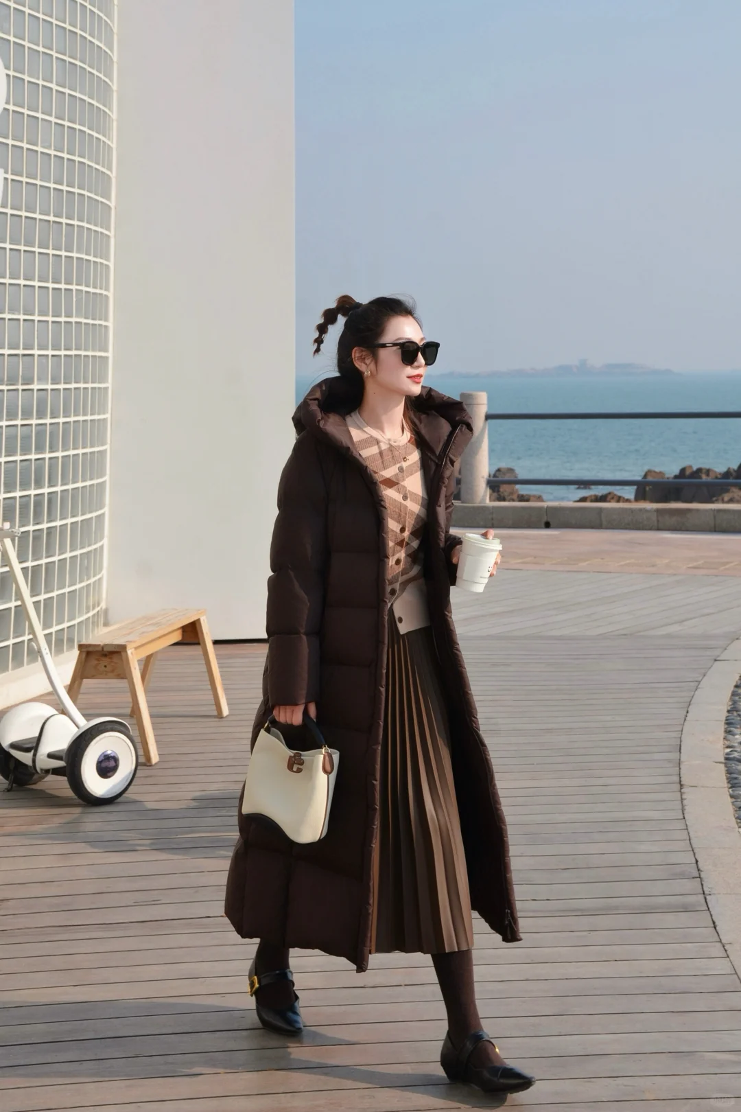 冬日海边|蓝色棕色好配啊