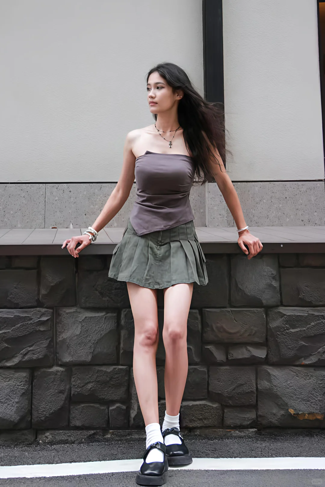 街拍偶遇“超模”小姐姐