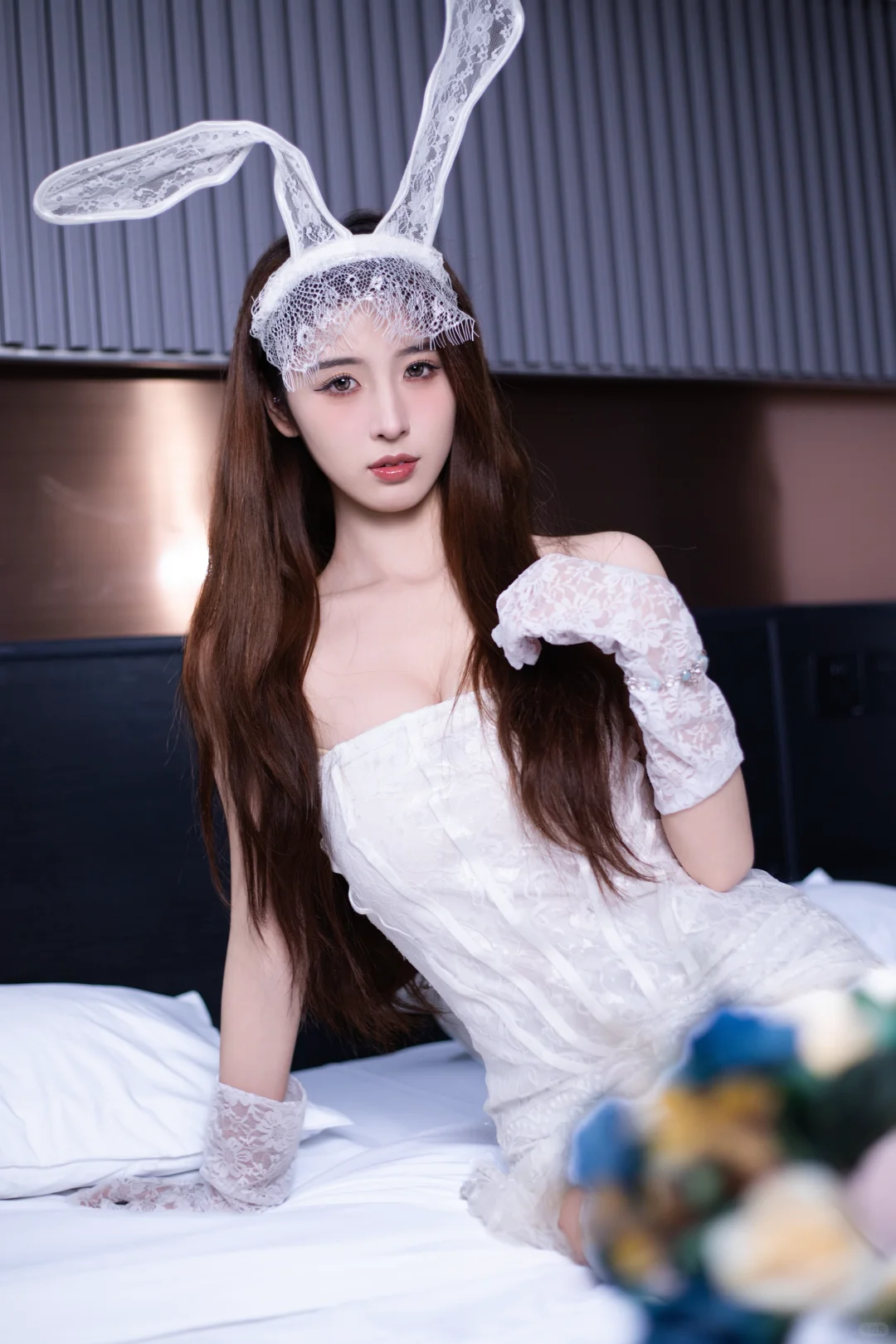 啊啊啊这个兔子头好可爱！🐰