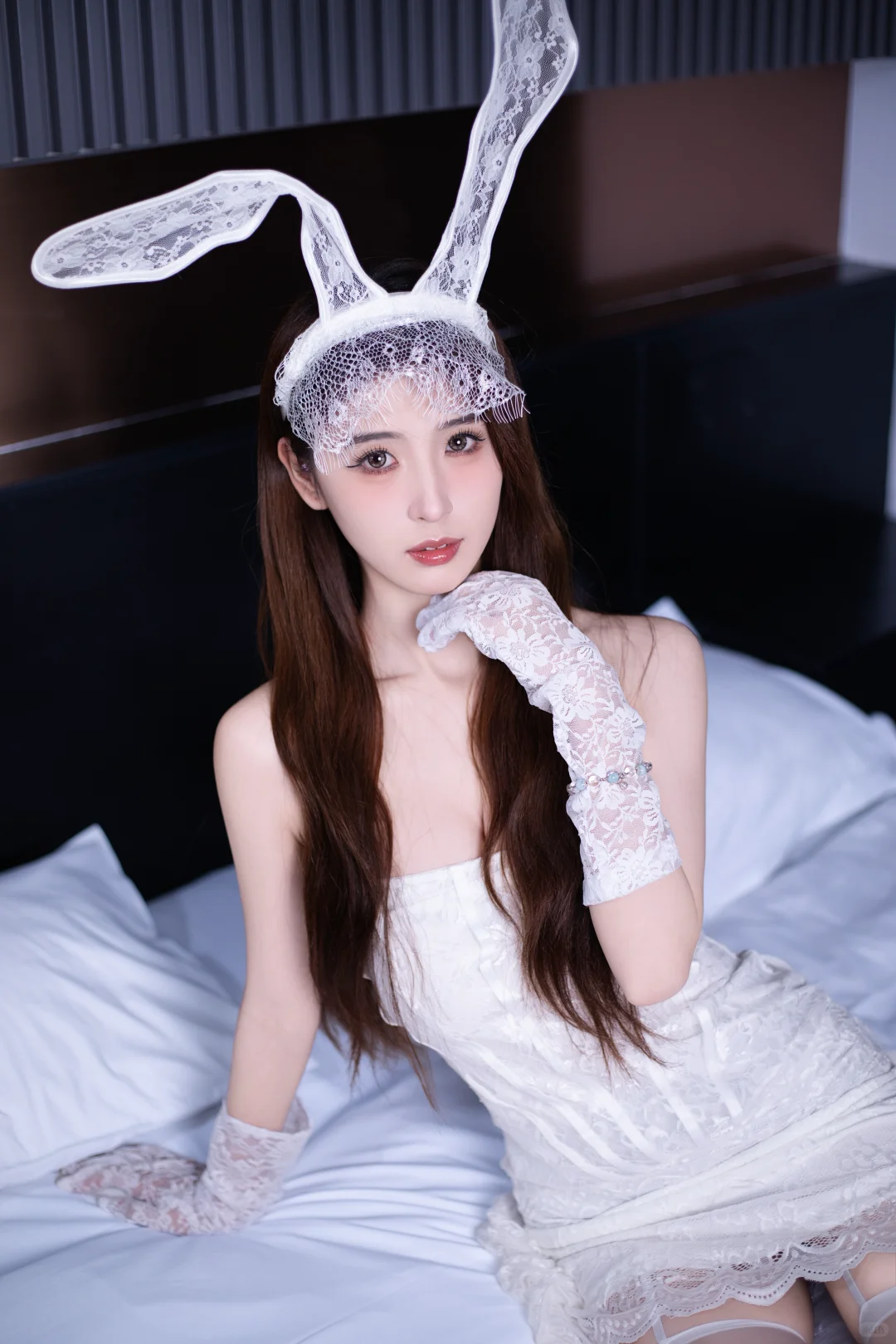 啊啊啊这个兔子头好可爱！🐰