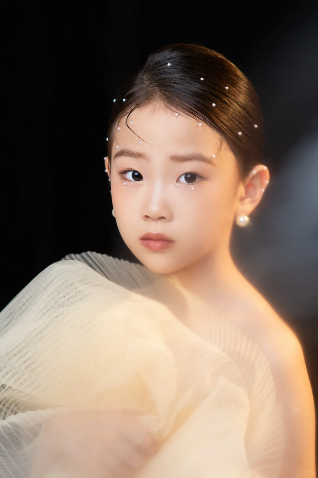 给影楼当模特拍的样片，反的底片也很好看呀。