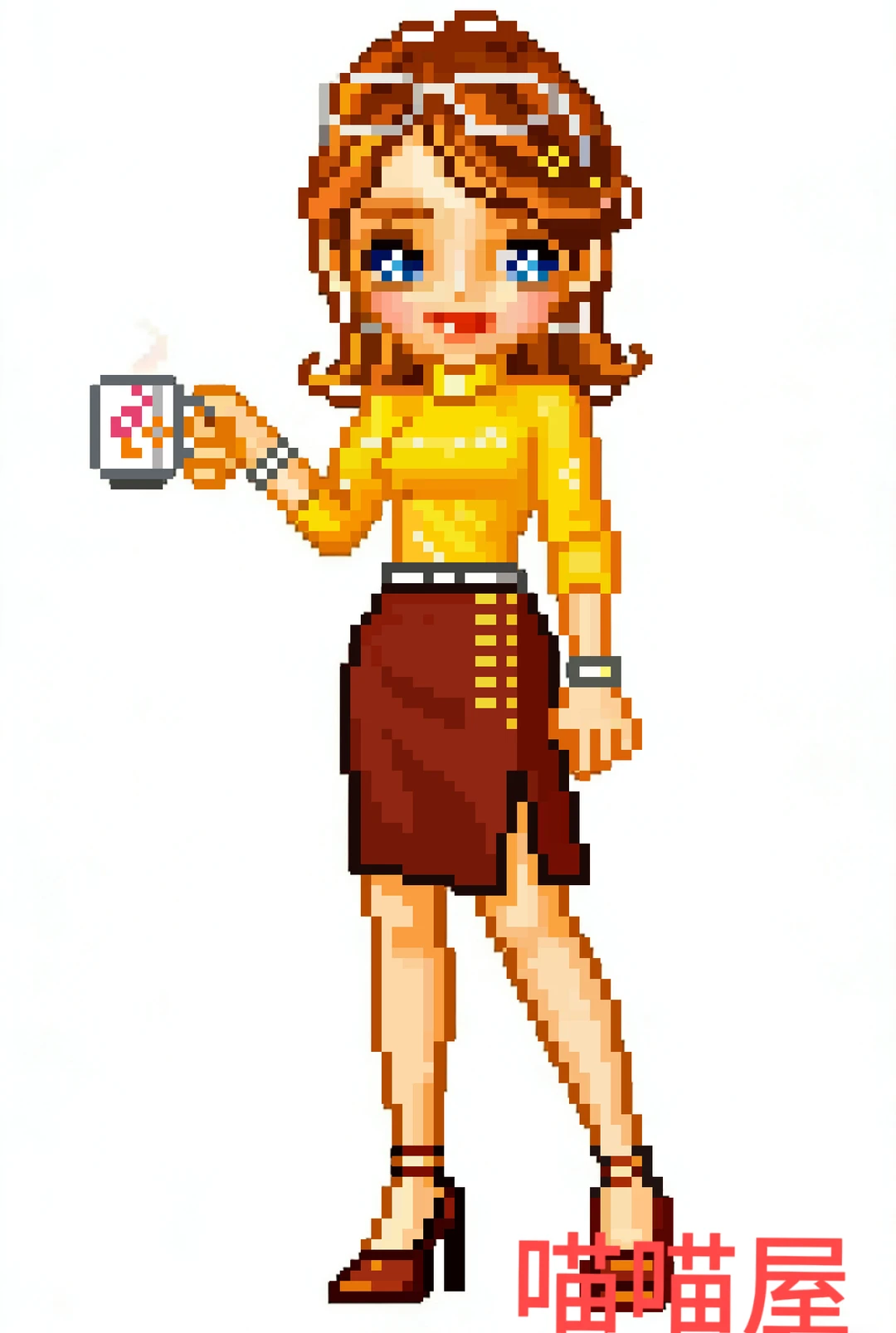 拼豆图纸｜千禧风辣妹