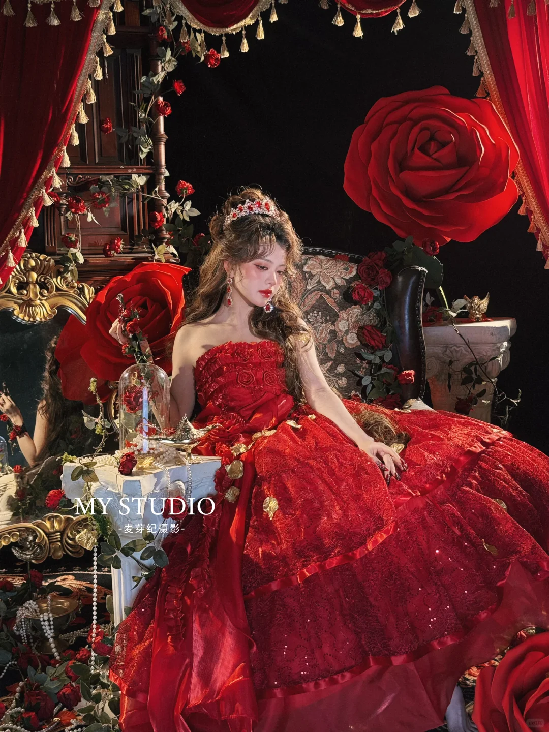 迷失在花园的玫瑰公主🥀油画少女写真