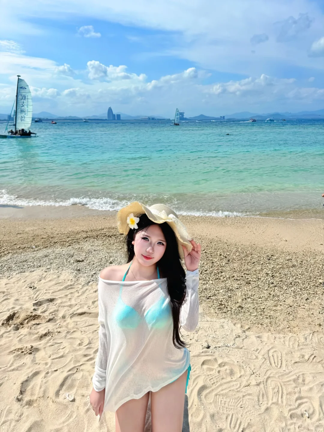 海边的我，比泳衣更辣妹耶👙🫧🩵