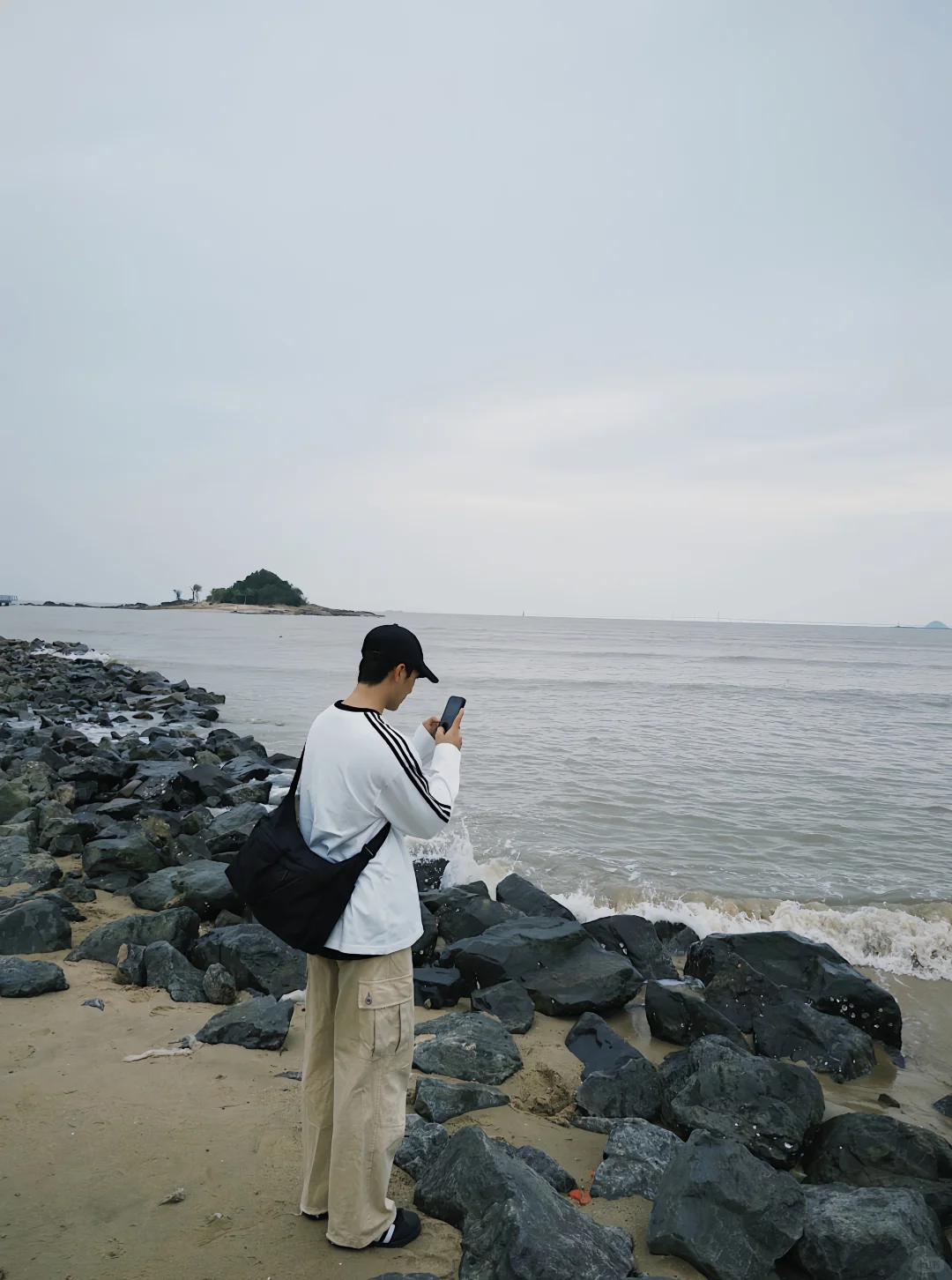 拍出海边活人感照片📷